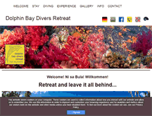 Tablet Screenshot of dolphinbaydivers.com